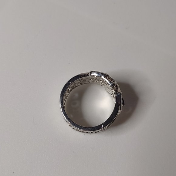 Spider Ring With Blue Plastic Stone Size 9 - Picture 10 of 13